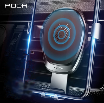 

ROCK car phone holder car wireless charger gravity bracket car outlet Apple Samsung charger star silver