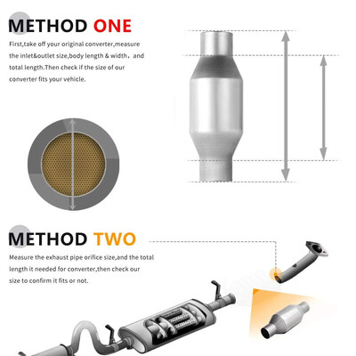 

25" InletOutlet Universal Catalytic Converter High Flow Stainless Steel EPA Approved