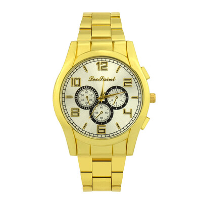 

Gobestart Men Luxury Fashion Military Stainless Steel Analog Quartz Wrist Watch