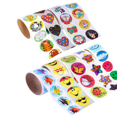 

〖Follure〗100pcs1 Roll Reward Kids Roll Sticker Star Scrapbooking 3D Cartoon Characters