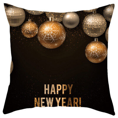 

Siaonvr Merry Christmas Short Plush Pillowcase Sofa Pad Set Home Decoration 18x18 Inch