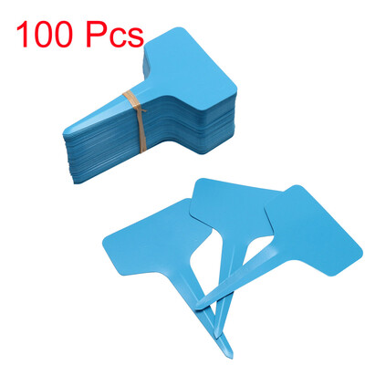 

Gobestart 100PC Plastic Plant T-type Tags Markers Nursery Tray Garden Labels
