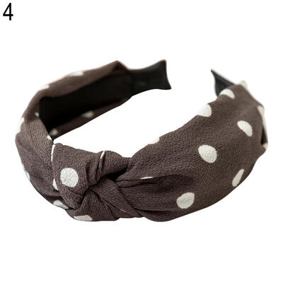 

Fashion Bowknot Polka Dot Womens Cloth Hairband Headband Hair Accessories