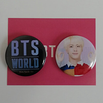 

CAR-TOBBY 2PCSSet Kpop BTS Creative Badge Pin Brooch