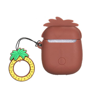 

Portable Cute Cartoon 3D Fruit Series Carrot Clamshell-Type Earphone Sleeve For 12 Generation Rechargeable Airpods