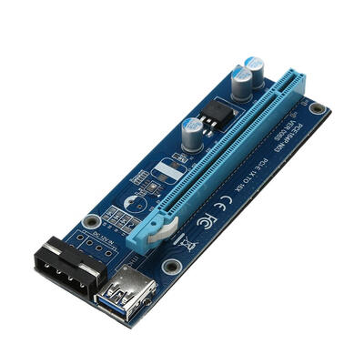 

USB 30 PCI-E Express 1x to16x Extender Riser Card Adapter SATA Power Cable