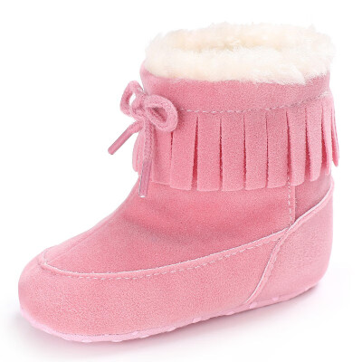 

Fashion Toddler Girls Cut Bowknot Warm Shoes Baby Girls Autumn Winter Shoesborns First Walker Fashion Snow Boots