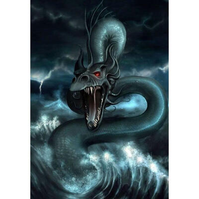 

5D DIY Full Drill Diamond Painting Evil Dragon Cross Stitch Embroidery Kits