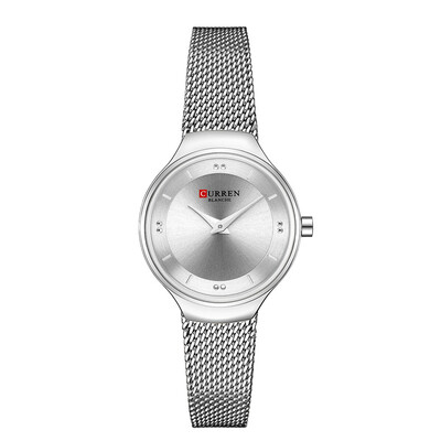 

RM Womens Small Dial Net with Watch Ultra-thin Simple Watch Two-Piece Watch