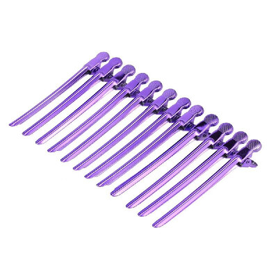 

12PCS Hair Clips Metal Fashion Hair Clip with Holes Duckbill Clips Anti-slip Hair Styling Salon Hairdressing Tool