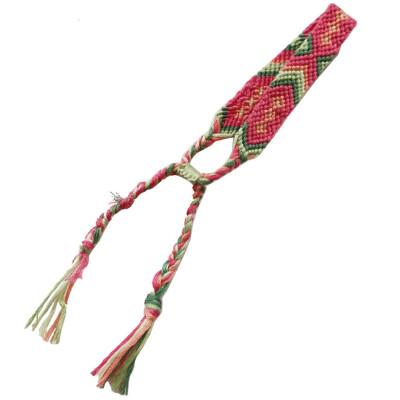 

1 PCS Retro Handmade Multicolor Hand Rope Bohemian Thread Bracelet