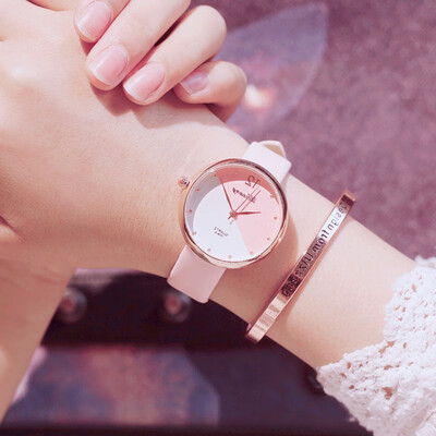 

Simple&small fresh student color watch Japanese cute trend girl carefully machine girlfriends wild watch