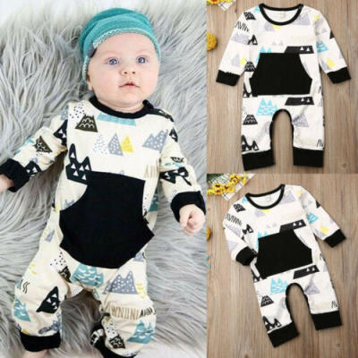 

Fashion Infant Baby Boy Long Sleeve Romper Jumpsuit Clothes Playsuit Bodysuit