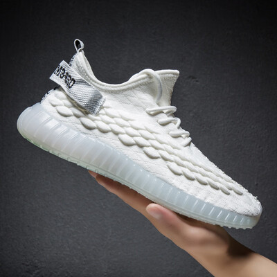 

Mens sports shoes flying woven fish scales mens shoes mesh mens shoes