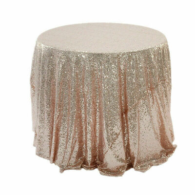 

6080120cm Sequin Glitter Tablecloth Sparkly Material Cloth Wedding Party Decor