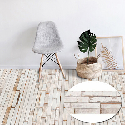 

Self Adhesive Floor Tile Wood Sticker DIY Living Room Kitchen Bathroom Decor