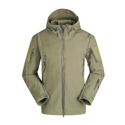 

Mens Windproof Fleece Jacket Winter Warm Coat Outdoor Sport Hooded Ski Jacket Coat Camping Hiking Skiing Running Rock Climbing