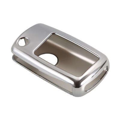 

Key Fob Case TPU Material Fit For VW Polo Auto Car Smart Remote Key Case Fob ShellSilver