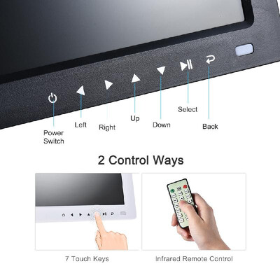 

Andoer 10" HD Digital Photo Frame Desktop Album Display Image 1080P MP4 Video MP3 Audio TXT eBook Clock Calendar Support Auto Play