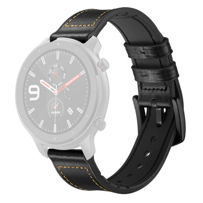

〖Follure〗Replacement Watch Band Wristband Leather Strap for AMAZFIT GTR Smart Watch 42MM