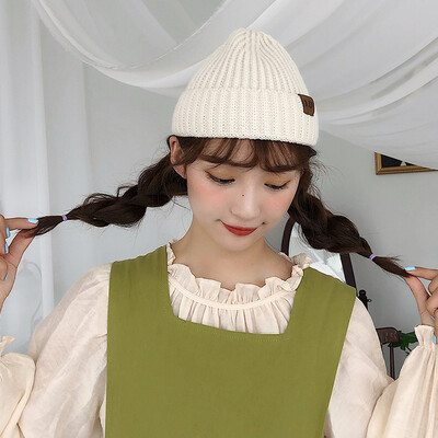 

Ins knitted hat womens autumn&winter dome guaspi hat Korean Yayan hooligan wool hat students street cold hat men