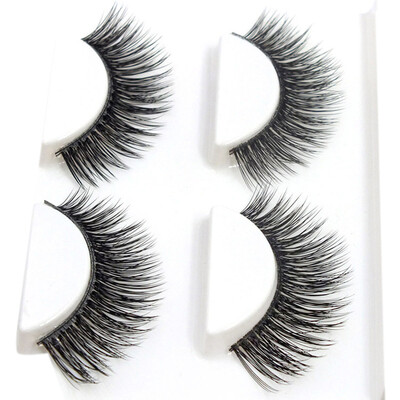 

〖Follure〗3Pairs Long Cross False Eyelashes Makeup Natural Fake Thick Black Eye Lashes B