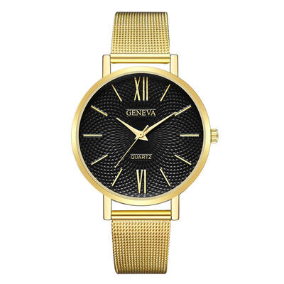 

Womens New Watches Geneva Luxury WomenS Thin Stainless Steel Strap Bracelet Band Analog Quartz WristWatch Watch Reloj Mujer