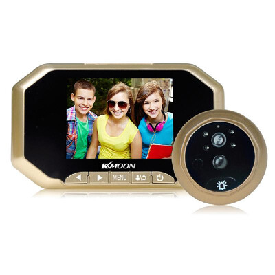 

KKmoon 35" LCD 720P Digital Peephole Viewer 10MP 160° PIR Door Eye Doorbell Camera IR Night Vision Motion Detection Photo Tak