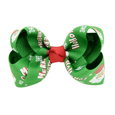 

1 pc 315 Inch Christmas Grosgrain Ribbon Bows Clip Snow Pinwheel Hair Clips Hair Pin Accessories