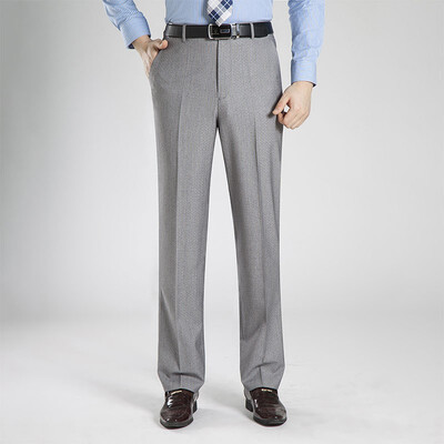 

WENGUANGUO Summer thin section pleated high waist free hot straight loose standard version mens trousers 7939