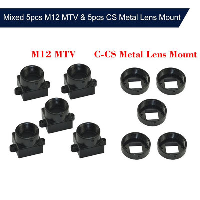 

Mixed 5pcs M12 MTV & 5pcs CS Metal Lens Mount CCTV Security Camera M12CS Mount Lens Holder Supports Bracket PCB Board Module Adap