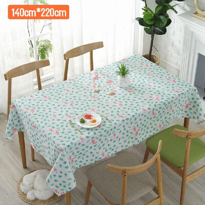 

Bird Cotton Linen Table Cover Dust-Proof for Kitchen Dinning Tabletop Decoration