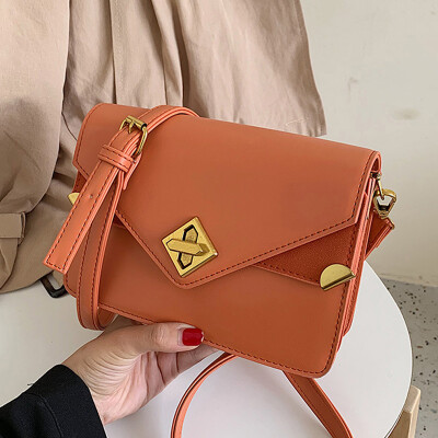 

On the new simple texture 2019 new Korean fashion casual Joker shoulder slung small square bag