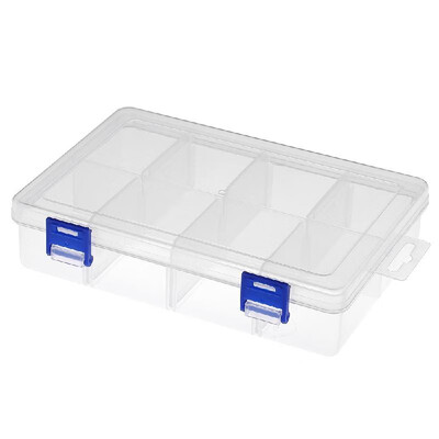

8 Compartments Fishing Utility Box Lures Swivels Hooks Tackle Box with Adjsutable Dividers