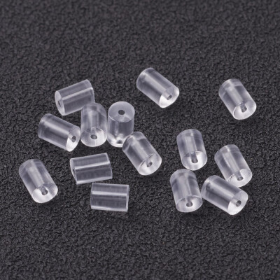 

Plastic Earring Ear Nuts Clear 3x3mm Hole 03mm about 450pcs10g