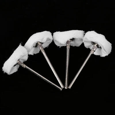 

Greensen 50pcs Dental Soft White Cloth Fabric Polishing Wheel Buffing Pad for Rotary Tool