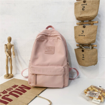 

Bag girl Korean version of high school ins wind ancient sense of girls students campus shoulder bag waterproof nylon simple backpa