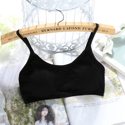 

Cotton All-match Vest For Teenage Girl Anti-light Fit 8-15 years Girl Wire Free Breathable Small Bra