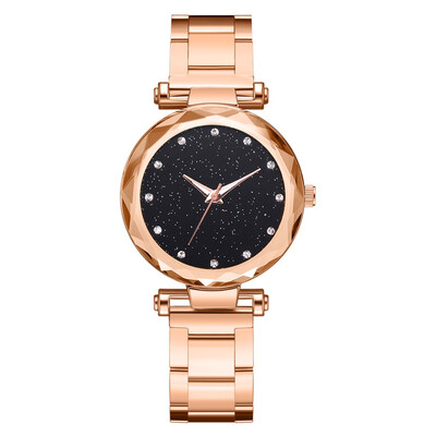 

Steel belt watch fashion diamond-studded alloy quartz watch female star watch