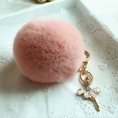 

Ballerina Gold Keychain Car Accessories Can Also Be Used As A Female Bag Pendant