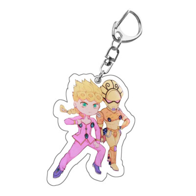 

CAR-TOBBY Anime Jojo Bizarre Adventure Acrylic Pendant Keychain Cosplay Prop Accessories Key Ring