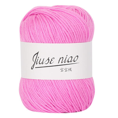 

Toponeto 1PC 50g Chunky Colorful Hand Knitting Baby Milk Cotton Crochet Knitwear Wool A