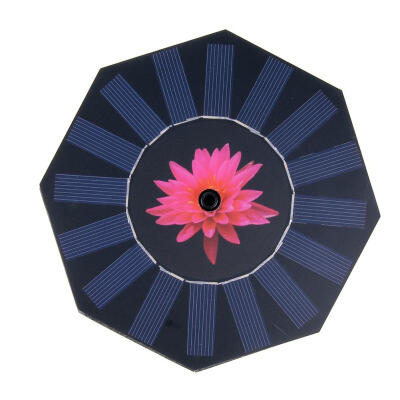 

Water Floating Pump Solar Octagon Fountain Pool Garden Plant Watering Kit