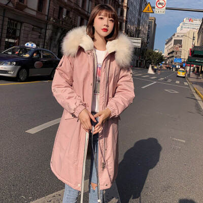 

Roseonmyhand Women Winter Warm Coat Hooded Thick Warm Loose Pocket Jacket Long Overcoat