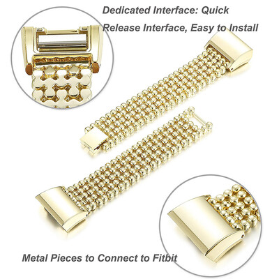 

High Quality Watch Band Zinc Alloy Women Fashion Simple Style Wrist Strap for Fitbit Charge 2