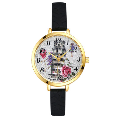 

Silicone Watch Pisa Leaning Watch Dial Quartz Watch GAIETY Brand Fashion Watch