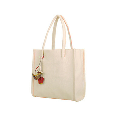 

Women PU Leather Handbags Luxury Designer Ladies Shoulder Bag Candy Color FlowerTotes Floral Shopping Bags Sac A Main YJ