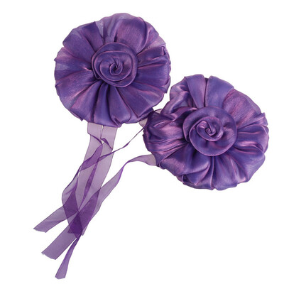 

Gobestart 1Pair Rose Flower Window Curtain Tieback Buckle Clamp Hook Fastener