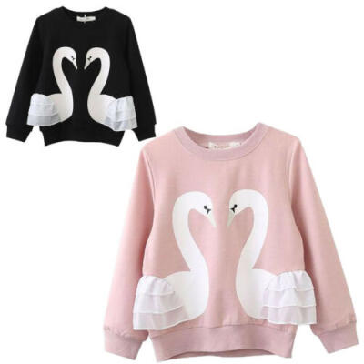 

US Baby Kids Girls Long Sleeve Pullover Blouse Cotton Warm T-Shirt Top 0-5 Years