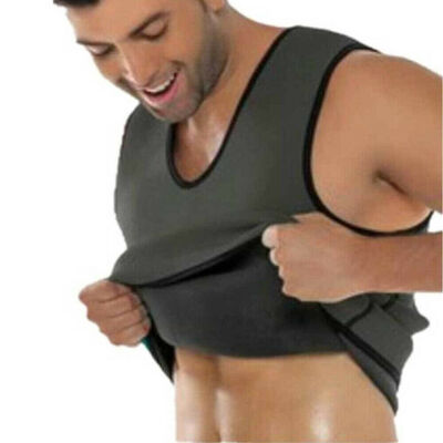 

Men Gym Neoprene Vest Sauna Ultra thin Sweat Shirt Body Shaper slimming Corset